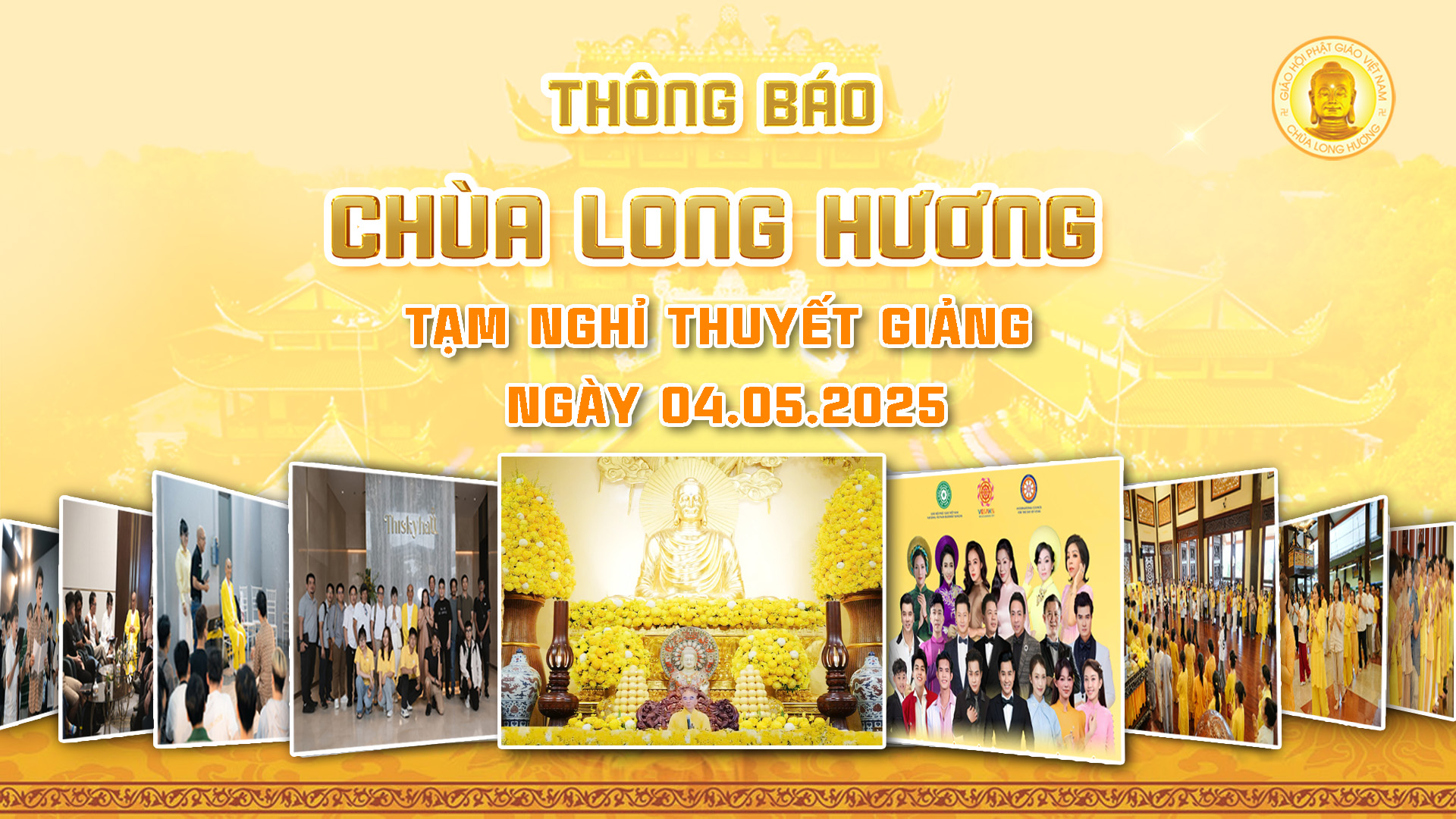 THÔNG BÁO TẠM NGHỈ THUYẾT GIẢNG NGÀY 04.05.2025