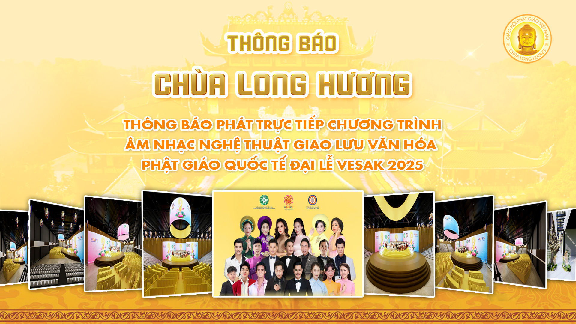 Thông Báo Chương Trình Âm Nhạc Nghệ Thuật Giao Lưu Văn Hóa Phật Giáo Quốc Tế Đại Lễ Vesak 2025