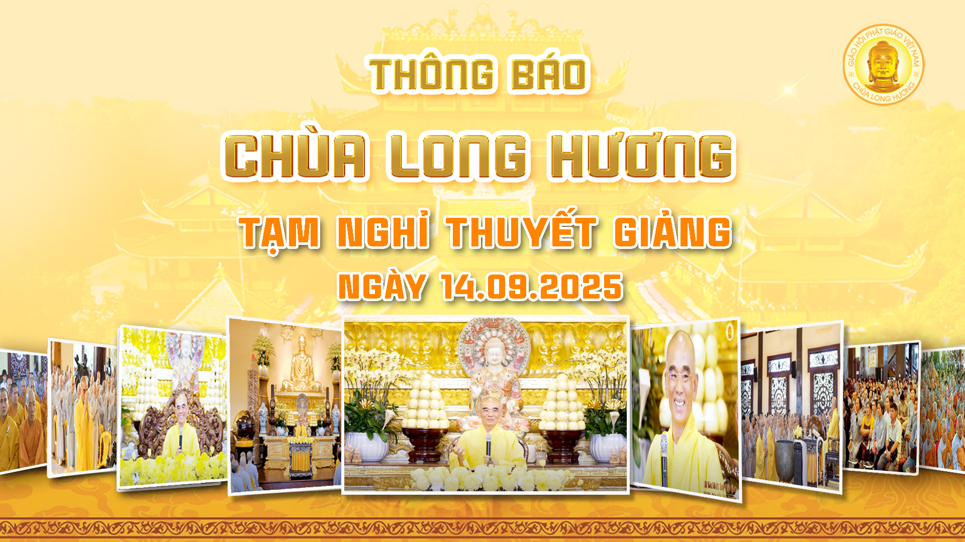 THÔNG BÁO TẠM NGHỈ THUYẾT GIẢNG NGÀY 14/09/2025